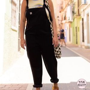 Lucy and Yak Original Dungaree in Sailor Blue: organic corduroy!